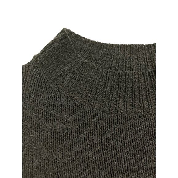 Wild Fable Womens Sweater Size Large Black Cropped Crew Neck Long Sleeve - Picture 5 of 6